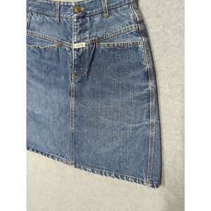 Vintage Marithe Francois Girbaud Denim Mini Skirt 10 Made in Portugal Retro Chic